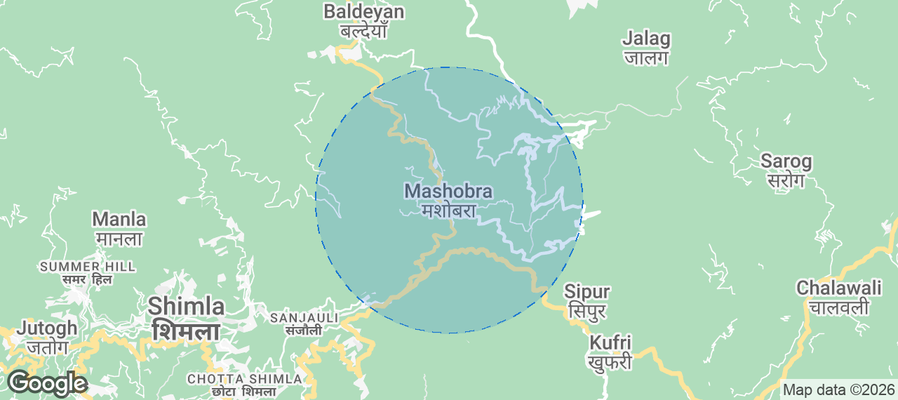 Mashobra Airbnb map